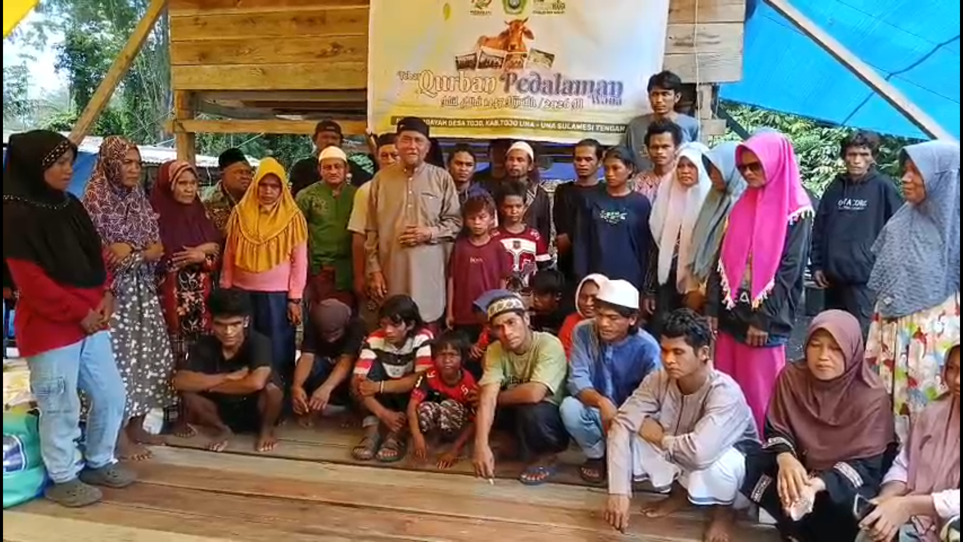 REAKSI 212 Salurkan Hewan Kurban untuk 65 KK Mualaf di Pedalaman Wana Sulawesi Tengah